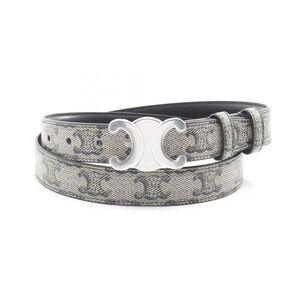 Celine Triomphe PVC Coated Canvas Belt